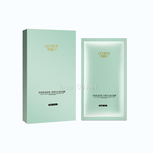 樂妮兒茶樹控油凈痘、收縮毛孔蠶絲面膜代理