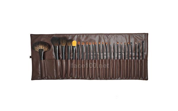 原木色24支專業化妝套刷