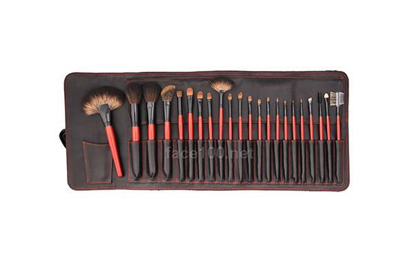 紅柄筆22支專業化妝套刷