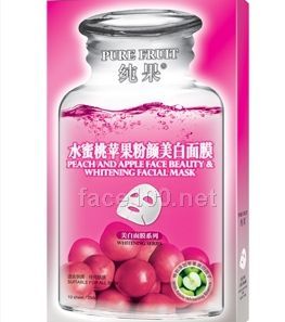 水蜜桃蘋果粉顏美白面膜代理