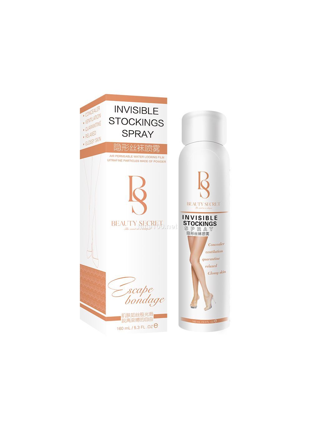 湖南衛視歌手指定彩妝品牌  隱形絲襪噴霧代理批發