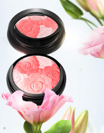 玫瑰花浮雕三色腮紅代理批發