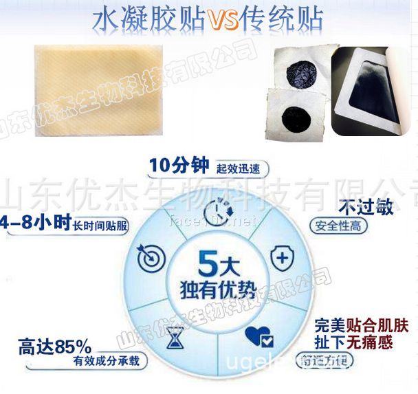 廠家直銷(xiāo)溫感冷敷貼10*14頸肩腰腿型 水凝膠冷敷貼貼牌代加工