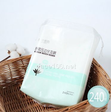 支持OEM加工 柔棉密語雙面壓邊夾棉化妝棉 護膚棉美妝工具 240片批發