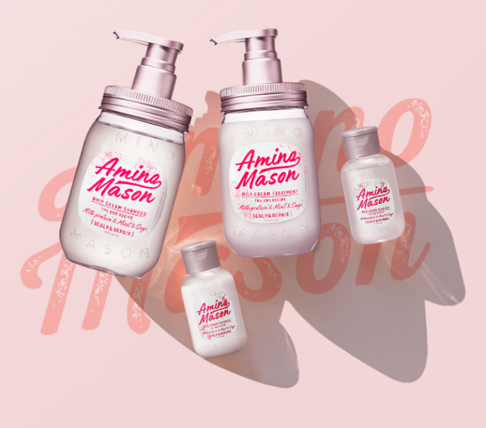 阿蜜濃 納米氨基酸平衡洗發水&護發素 櫻花特惠套裝（4件套）